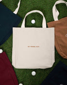Unisex Fakemood Nakişli Tote Bag - Bej