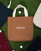Unisex Fakemood Nakişli Tote Bag - Camel