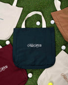 Unisex Fakemood Nakişli Tote Bag - YeşiL