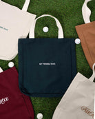 Unisex Fakemood Nakişli Tote Bag - YeşiL