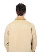 Unisex Oversize Fm Icon Logo Kabartma Detayli Premium Denim Ceket - Bej - 2