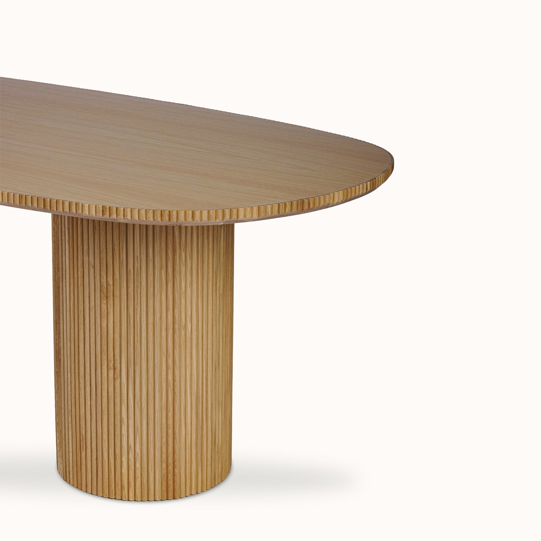 Fuga Ahşap Oval Yemek Masası 200 Cm - 2
