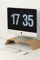 Fagus Wood-Dayanıklı Ağaç Monitör Ayağı ve Yükseltici Bilgisayar Standı (Kayın)-Ekran Yükseltici-2-Milagron.com