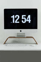 Fagus Wood-Doğal Ahşap Bilgisayar Monitörü Yükseltici Stant ve Ekran Yükseltici (Ceviz)-Biblo-2-Milagron.com