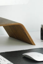 Fagus Wood-Doğal Ahşap Bilgisayar Monitörü Yükseltici Stant ve Ekran Yükseltici (Ceviz)-Biblo-4-Milagron.com