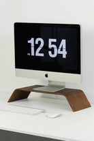 Fagus Wood-Doğal Ahşap Bilgisayar Monitörü Yükseltici Stant ve Ekran Yükseltici (Ceviz)-Biblo-7-Milagron.com