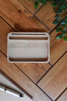 Fagus Wood-Dore Masa Düzenleyici-Masaüstü Organizer-4-Milagron.com