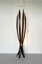 Fagus Wood-''hedra Lambader, İskandinav Tarzı Ahşap Lambader, Dekoratif Yer Lambası, Modern Salon Aydınlatma'' (cevi̇z)-Lambader-3-Milagron.com