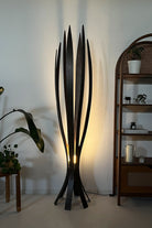 Fagus Wood-''hedra Lambader, İskandinav Tarzı Ahşap Lambader, Dekoratif Yer Lambası, Modern Salon Aydınlatma'' (cevi̇z)-Lambader-6-Milagron.com