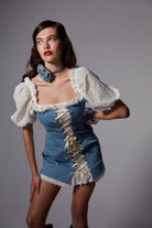 Fèe Muse-Peony Elbise Denim-Elbise-1-Milagron.com