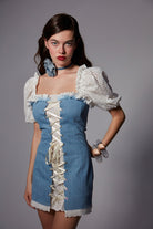 Fèe Muse-Peony Elbise Denim-Elbise-2-Milagron.com