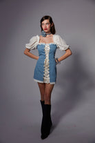 Fèe Muse-Peony Elbise Denim-Elbise-7-Milagron.com