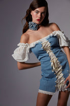 Fèe Muse-Peony Elbise Denim-Elbise-9-Milagron.com