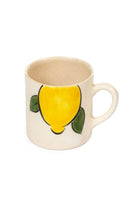Feeling Good Inside-Amalfi Coast Collection Handmade Ceramic White Lemon Handled Coffee Set-Bardak-4-Milagron.com