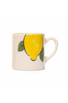 Feeling Good Inside-Amalfi Coast Collection Handmade Ceramic White Lemon Handled Coffee Set-Bardak-6-Milagron.com