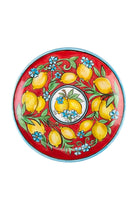 Feeling Good Inside-Amalfi Coast Collection Handmade Seramik Kırmızı Yemek Tabağı-Tabak & Kase-1-Milagron.com
