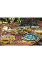 Feeling Good Inside-Amalfi Coast Collection Handmade Seramik Pembe Yemek Tabağı-Tabak & Kase-3-Milagron.com