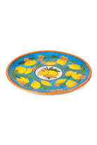 Feeling Good Inside-Amalfi Coast Collection Handmade Seramik Turuncu Yemek Tabağı-Tabak & Kase-2-Milagron.com