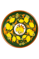 Feeling Good Inside-Amalfi Coast Collection Seramik Çam Yeşili Yemek Tabağı Golden Fall-Tabak & Kase-1-Milagron.com