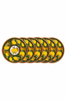 Feeling Good Inside-Amalfi Coast Collection Seramik Çam Yeşili Yemek Tabağı Golden Fall-Tabak & Kase-3-Milagron.com