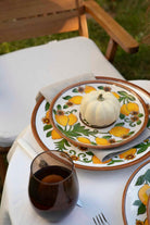 Feeling Good Inside-Amalfi Coast Collection Seramik Koyu Hardal 22 Cm Tabak Golden Fall-Tabak & Kase-2-Milagron.com