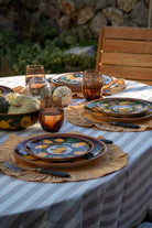 Feeling Good Inside-Amalfi Coast Collection Seramik Koyu Kahve 22 Cm Tabak Golden Fall-Tabak & Kase-3-Milagron.com