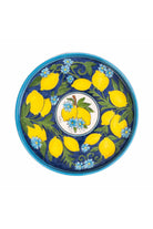 Feeling Good Inside-Amalfi Coast Handmade Seramik Kobalt Yuvarlak Tepsi-Sunum Aksesuarları-1-Milagron.com