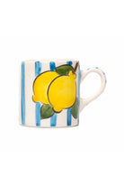 Feeling Good Inside-Baby Blue Lemon Line Handled Coffee Set-Bardak-5-Milagron.com