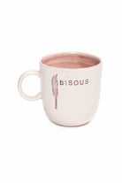 Feeling Good Inside-Bisous Kulplu Pembe Mug – L’amour Paris-Bardak-1-Milagron.com