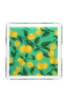 Feeling Good Inside-Green Lemon Plexi Tray 33x33-Sunum Aksesuarları-1-Milagron.com