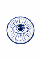 Feeling Good Inside-Inner Eye Collection Handmade Yazılı Tek Göz Seramik Pasta Tabağı-Tabak & Kase-1-Milagron.com