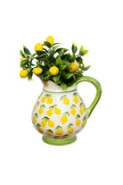 Feeling Good Inside-Lemon Splash Collection Handmade Ceramic Klasik Sürahi-Sürahi-2-Milagron.com