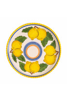 Feeling Good Inside-Sicilian Lemon Handmade Seramik Yuvarlak Tepsi-Sunum Aksesuarları-1-Milagron.com