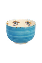 Feeling Good Inside-Signature Eye Handmade Ceramic Blue Bowl-Tabak & Kase-1-Milagron.com