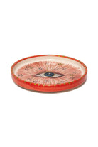 Feeling Good Inside-Signature Eye Handmade Seramik Pink Mini Plate-Tabak & Kase-2-Milagron.com