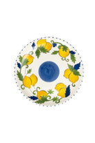 Feeling Good Inside-Sorrento Lemon Collection Handmade Seramik Çizgili Yemek Tabağı-Tabak & Kase-1-Milagron.com