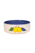 Feeling Good Inside-Sorrento Lemon Collection Handmade Seramik Mavi Midi Kase-Tabak & Kase-1-Milagron.com