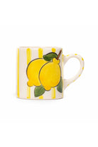 Feeling Good Inside-Yellow Lemon Line Handled Coffee Set-Bardak-3-Milagron.com