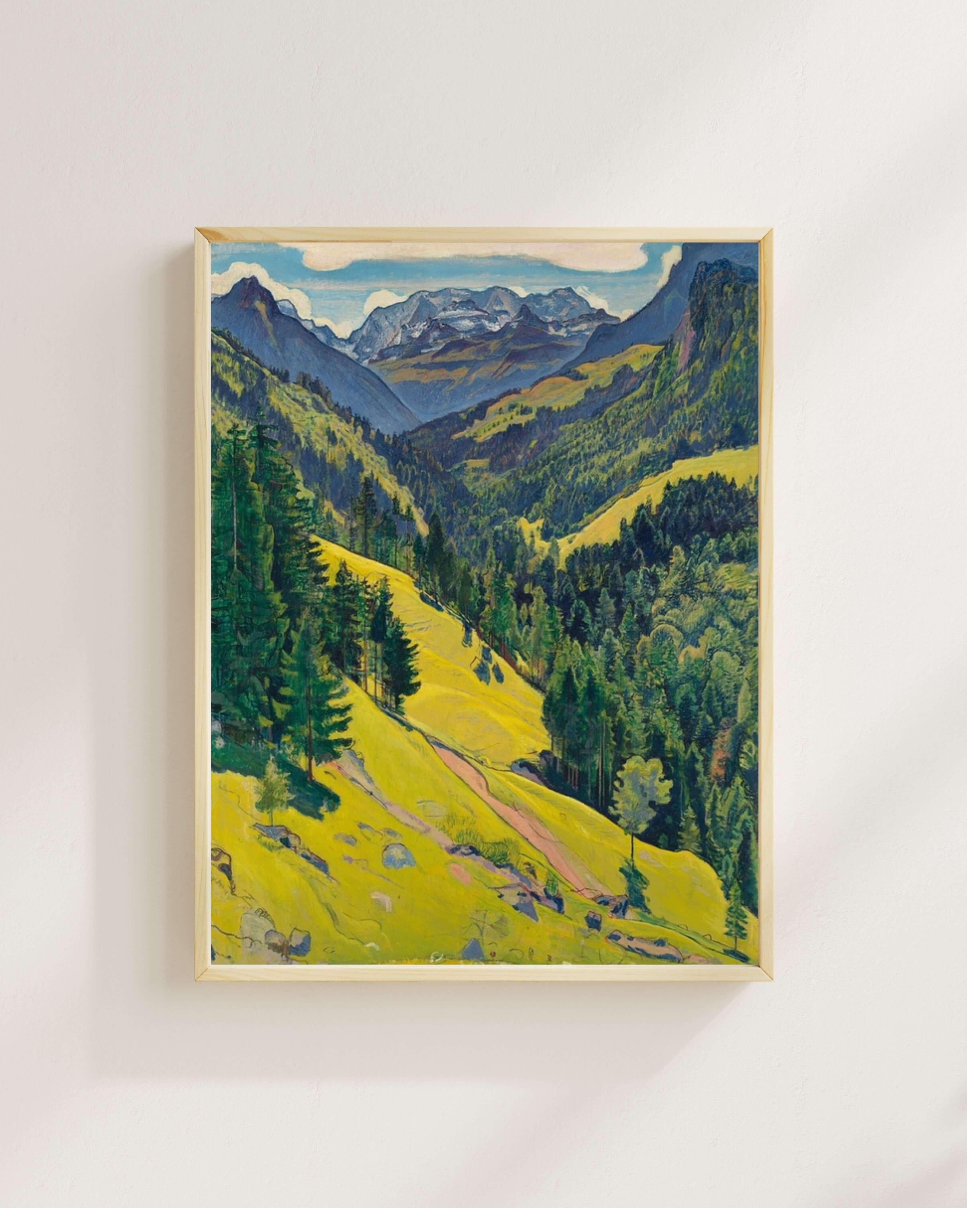 Ferdinand Hodler - Blüemlisalp Masifi Ile Kien Vadisi