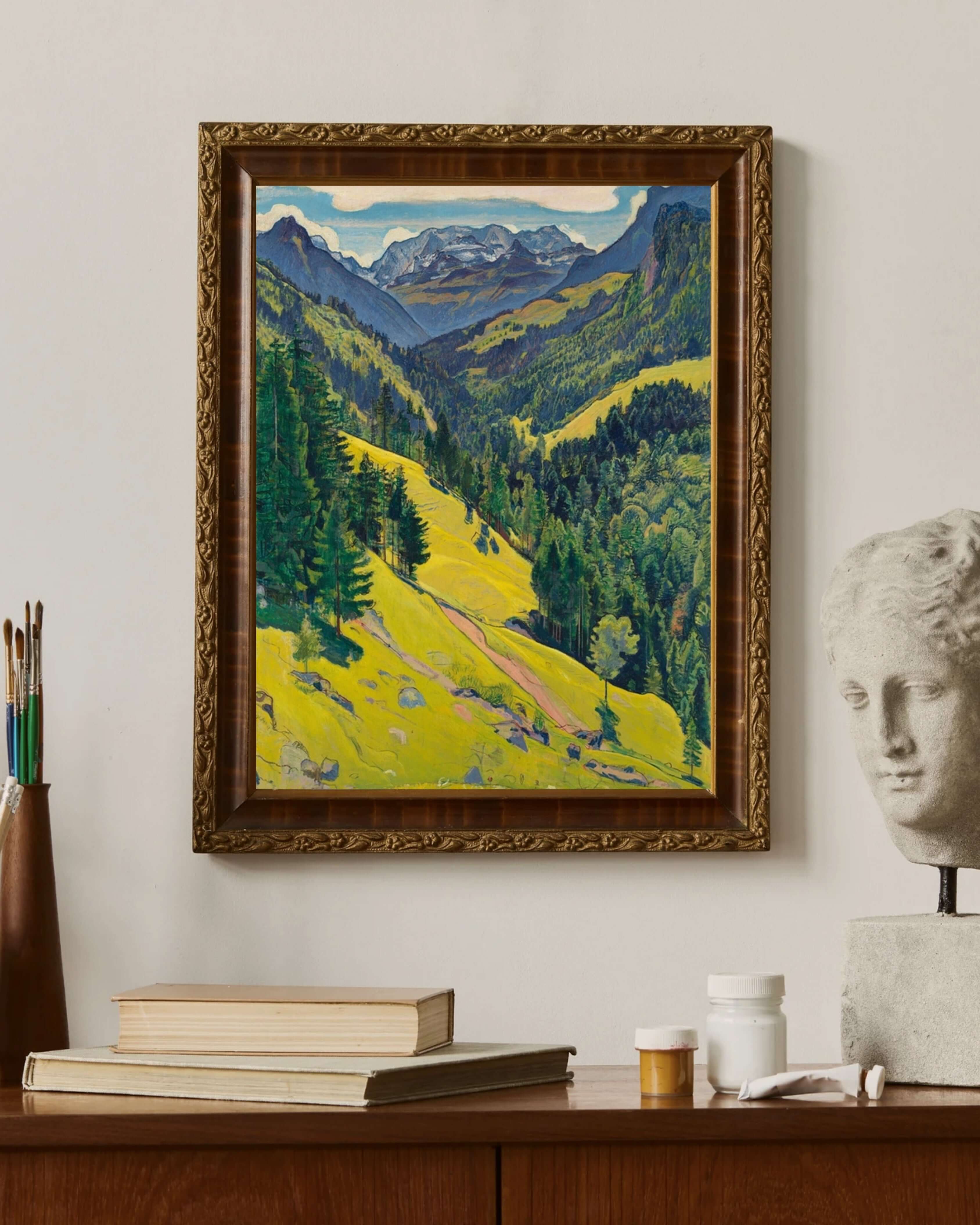 Ferdinand Hodler - Blüemlisalp Masifi Ile Kien Vadisi