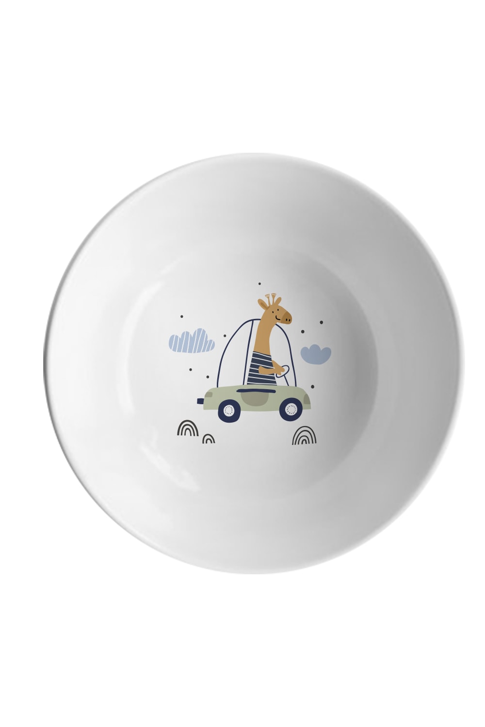 Fern&Co-Kids Collection Funny Cars 3 Parça Yemek Seti-Tabak & Kase-3-Milagron.com