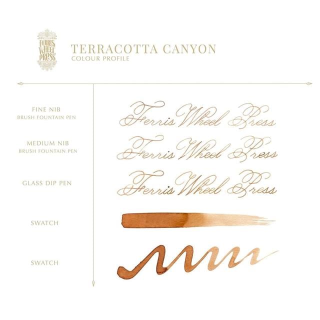 Ferris Wheel Press-38 Ml Şişe Mürekkep Terracotta Canyon-Şişe Mürekkep-4-Milagron.com