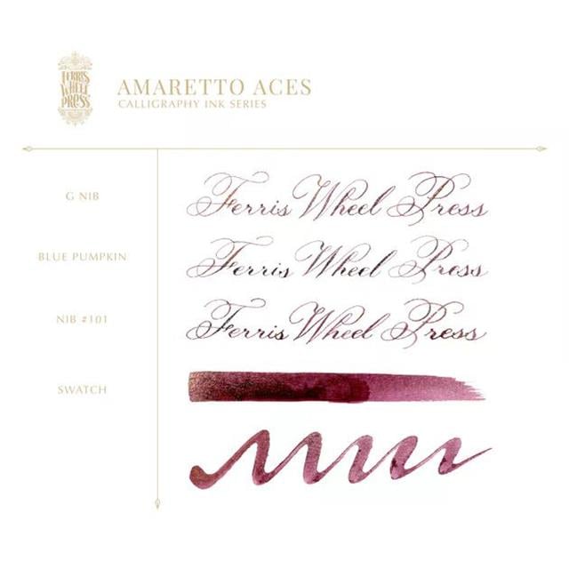 Ferris Wheel Press-Amaretto Aces Kaligrafi Şişe Mürekkep 28 Ml-Şişe Mürekkep-3-Milagron.com