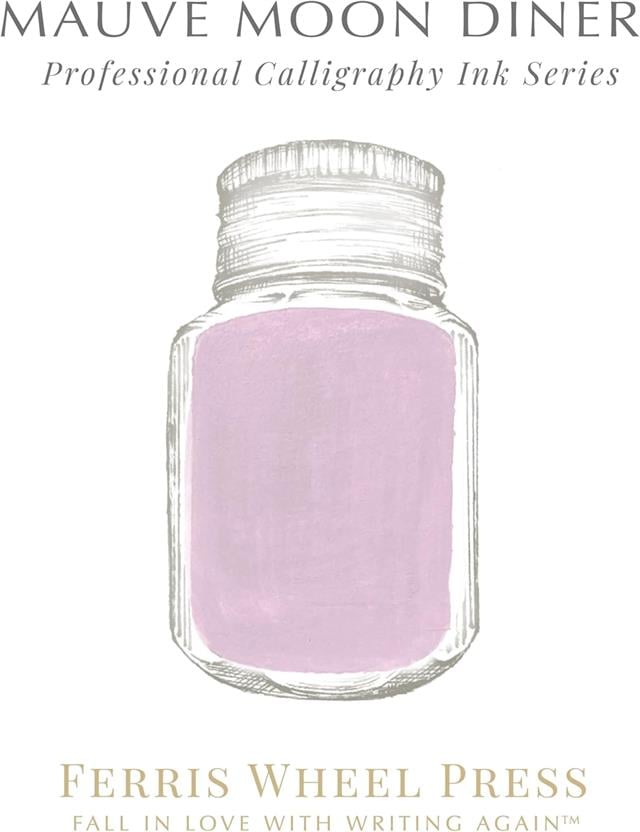 Ferris Wheel Press-Mauve Moon Diner Kaligrafi Şişe Mürekkep 28 Ml-Şişe Mürekkep-6-Milagron.com