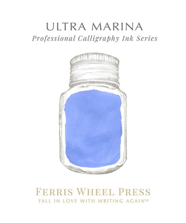 Ferris Wheel Press-Ultra Marina Kaligrafi Şişe Mürekkep 28 Ml-Şişe Mürekkep-2-Milagron.com