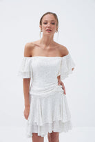 Fickle Hearts-Bella Düşük Omuzlu Mini Elbise-Elbise-2-Milagron.com