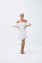 Fickle Hearts-Bella Düşük Omuzlu Mini Elbise-Elbise-3-Milagron.com