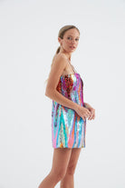 Fickle Hearts-Birdie Payetli Mini Ellbise-Elbise-2-Milagron.com