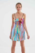 Fickle Hearts-Birdie Payetli Mini Ellbise-Elbise-5-Milagron.com