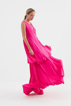 Fickle Hearts-Holly Uzun Fuşya Elbise-Elbise-2-Milagron.com